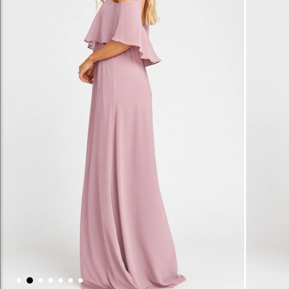 Show me your Mumu bridesmaids dress in Antique Rose Chiffon - Picture 6 of 6